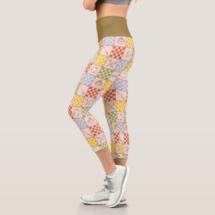 HOGWARTS™ QUIDDITCH™ Team Chequered Pattern Capri Leggings