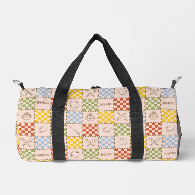 HOGWARTS™ QUIDDITCH™ Team Chequered Pattern Duffle Bag (Front)