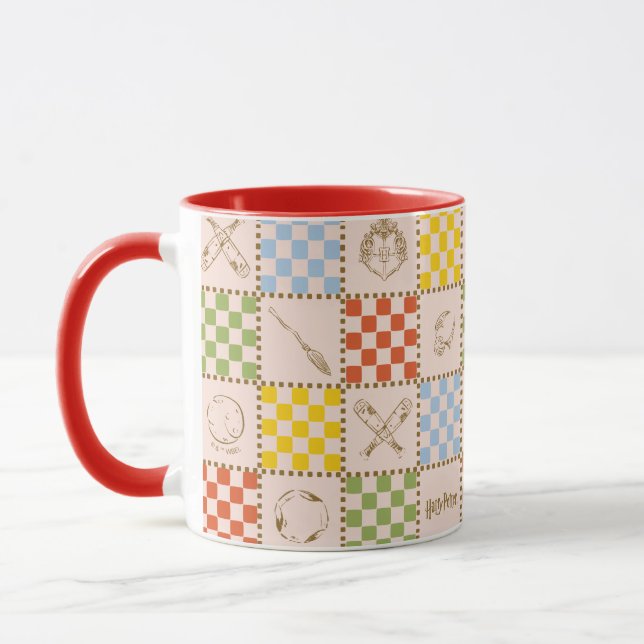 HOGWARTS™ QUIDDITCH™ Team Chequered Pattern Mug (Left)