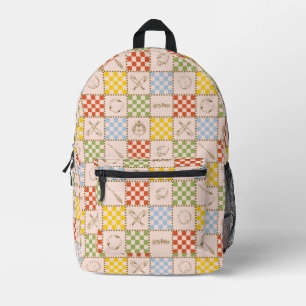 HOGWARTS™ QUIDDITCH™ Team Chequered Pattern Printed Backpack