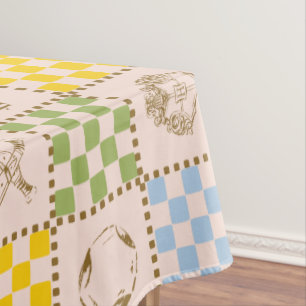 HOGWARTS™ QUIDDITCH™ Team Chequered Pattern Tablecloth