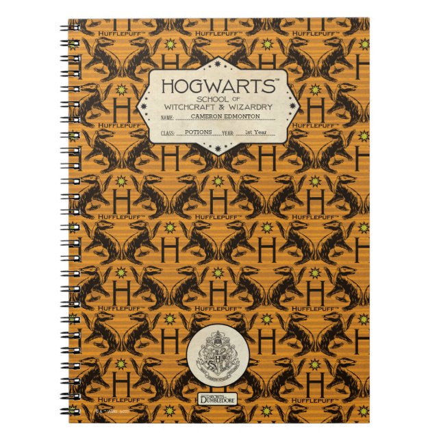 HOGWARTS™ School HUFFLEPUFF™ Class Notebook (Front)