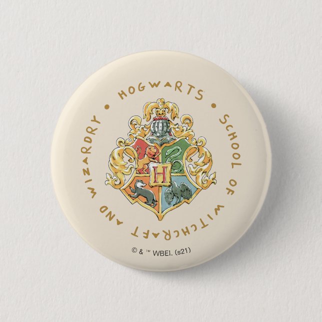HOGWARTS™ School of Witchcraft and Wizardry 6 Cm Round Badge (Front)