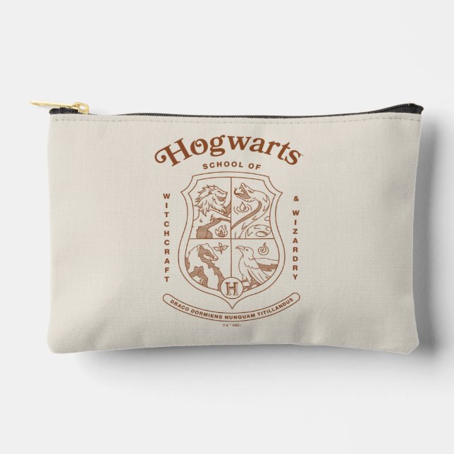HOGWARTS™ School of Witchcraft and Wizardry Crest Accessory Pouch (Front)