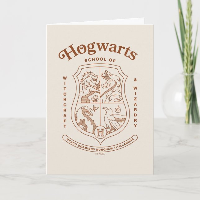 HOGWARTS™ School of Witchcraft and Wizardry Crest Card (Front)
