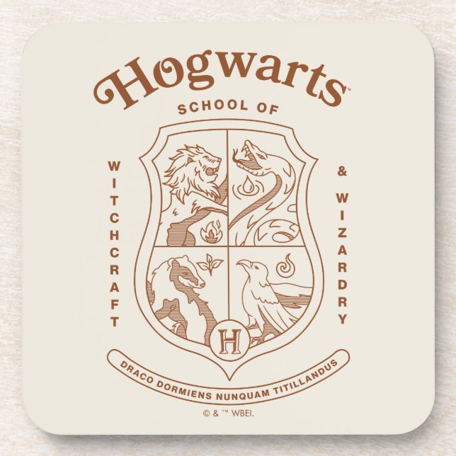 HOGWARTS™ School of Witchcraft and Wizardry Crest Coaster (Front)