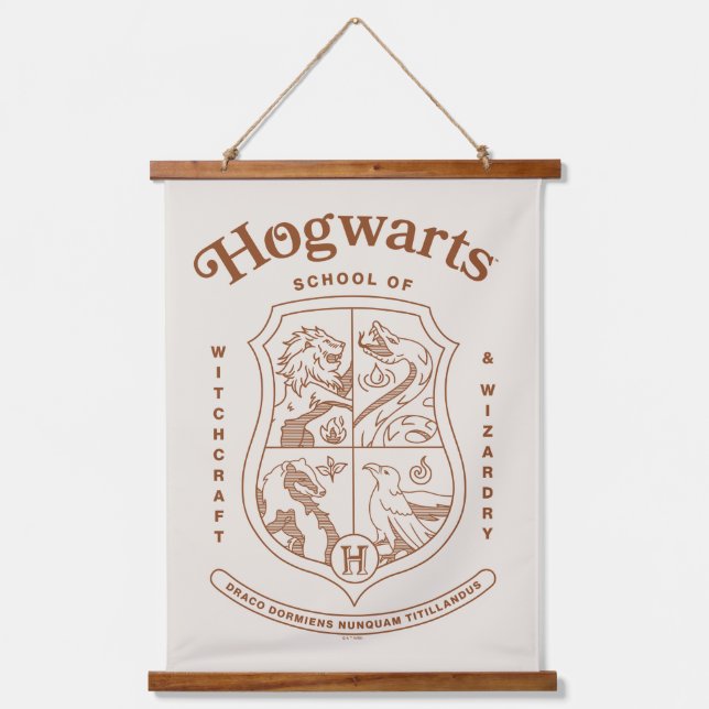 HOGWARTS™ School of Witchcraft and Wizardry Crest Hanging Tapestry (Front)
