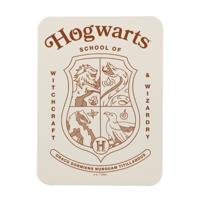 HOGWARTS™ School of Witchcraft and Wizardry Crest Magnet (Vertical)