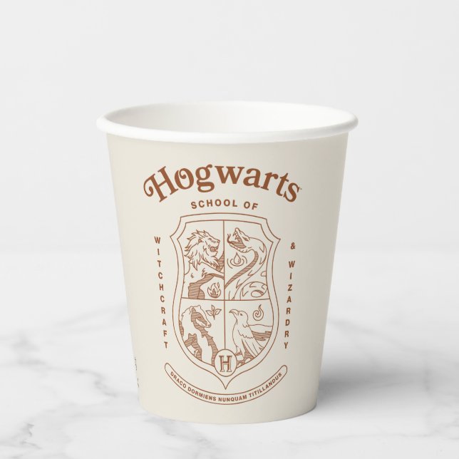 HOGWARTS™ School of Witchcraft and Wizardry Crest Paper Cups (Front)