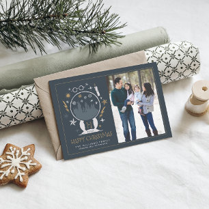 HOGWARTS™ Snow Globe   Happy Christmas Invitation