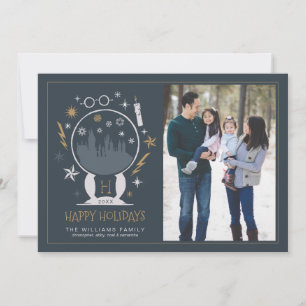 HOGWARTS™ Snow Globe - Happy Holidays Year - Photo Holiday Card