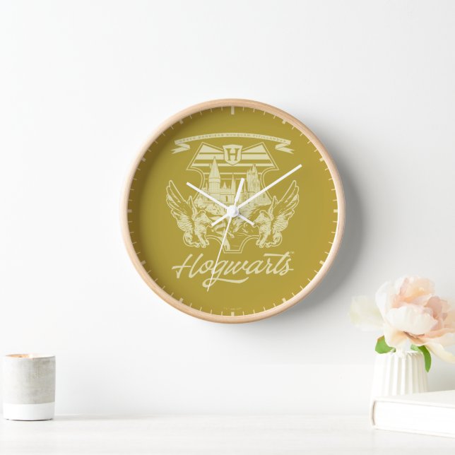 HOGWARTS™ Winged Shield Graphic Clock (Home)