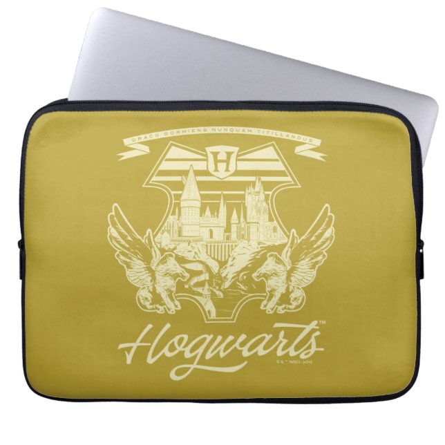 HOGWARTS™ Winged Shield Graphic Laptop Sleeve (Front)