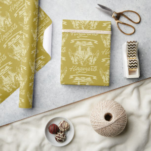 HOGWARTS™ Winged Shield Graphic Wrapping Paper