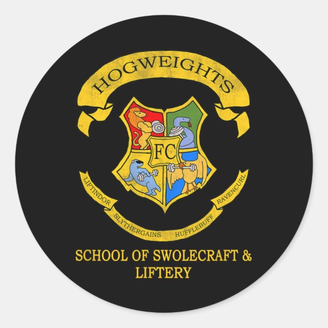 Hogweights Cool Bodybuilding Fitness And Training  Classic Round Sticker (Front)
