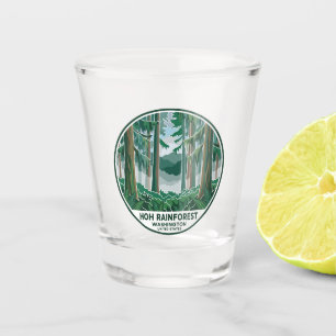 Hoh Rainforest, Olympic National Park Washington Shot Glass