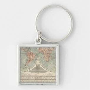 Hohen und Tiefen - Highs and Lows Atlas Map Key Ring