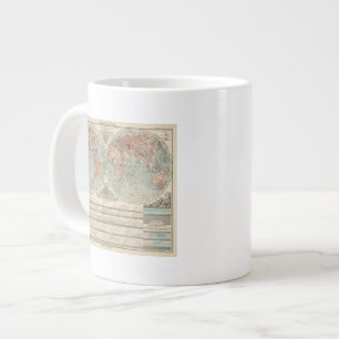 Hohen und Tiefen - Highs and Lows Atlas Map Large Coffee Mug