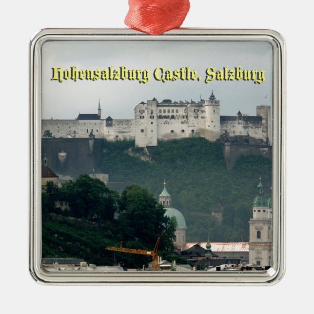 Hohensalzburg Castle, Salzburg, Austria Metal Tree Decoration (Front)
