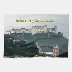 Hohensalzburg Castle, Salzburg, Austria Tea Towel