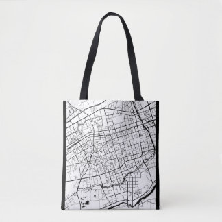 Hohhot China Map Tote Bag