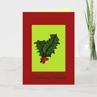 Hoho Holly Christmas Card