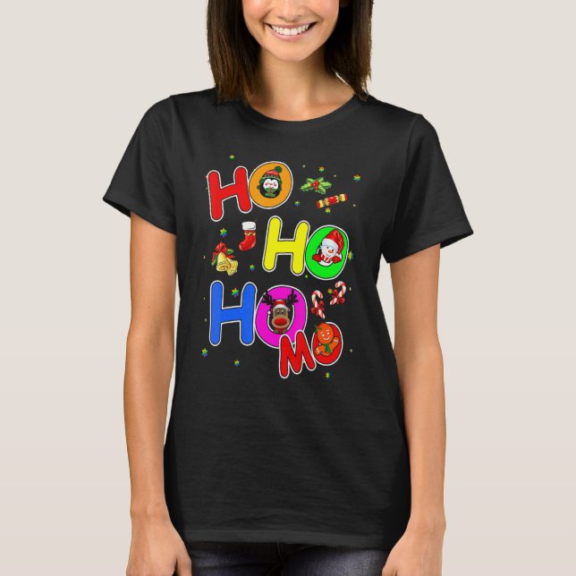 Hoho Homo Gay Christmas Santa Hat Love Is Love Lgb T-Shirt (Front)