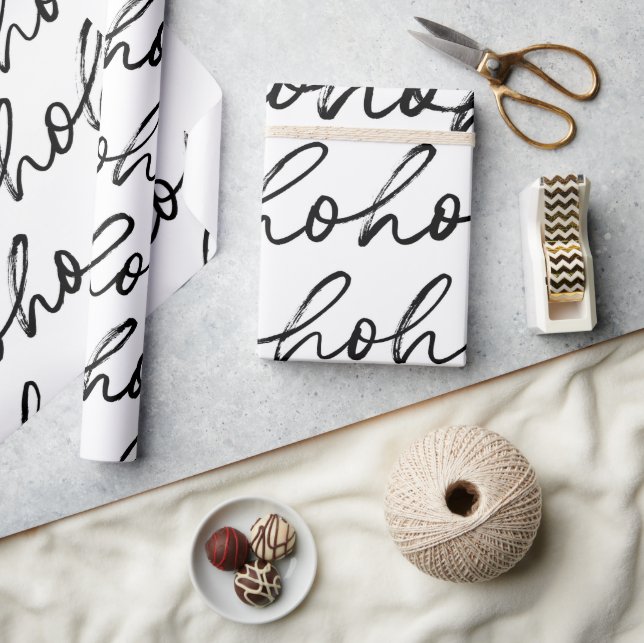 HoHoHo Christmas Pattern Wrapping Paper (Crafts)