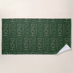Hohoho Christmas sage green  Wrapping Paper Beach Towel