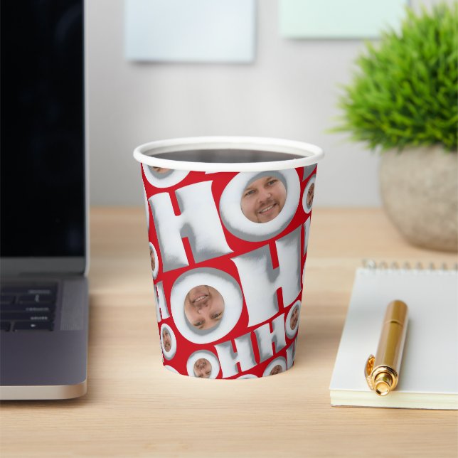 HoHoHo! Coffee from ME! Your Face  Paper cup (Insitu)