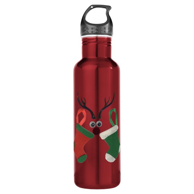 HOHOHO! Have a Nice Christmas Day With Compassion  710 Ml Water Bottle (Front)