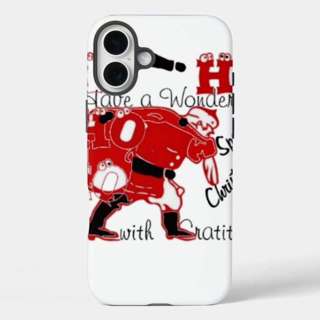 HOHOHO Have a Wonderful Christmas With Gratitude Case-Mate iPhone Case (Back)