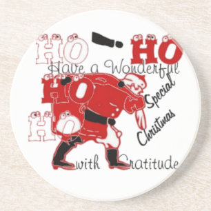HOHOHO Have a Wonderful Christmas With Gratitude Coaster
