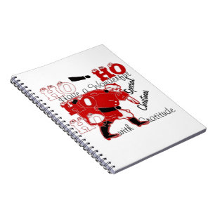 HOHOHO Have a Wonderful Christmas With Gratitude Notebook