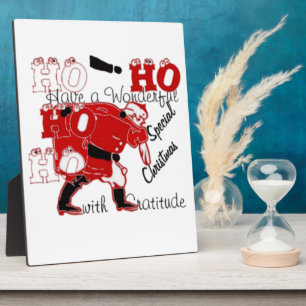 HOHOHO Have a Wonderful Christmas With Gratitude Plaque