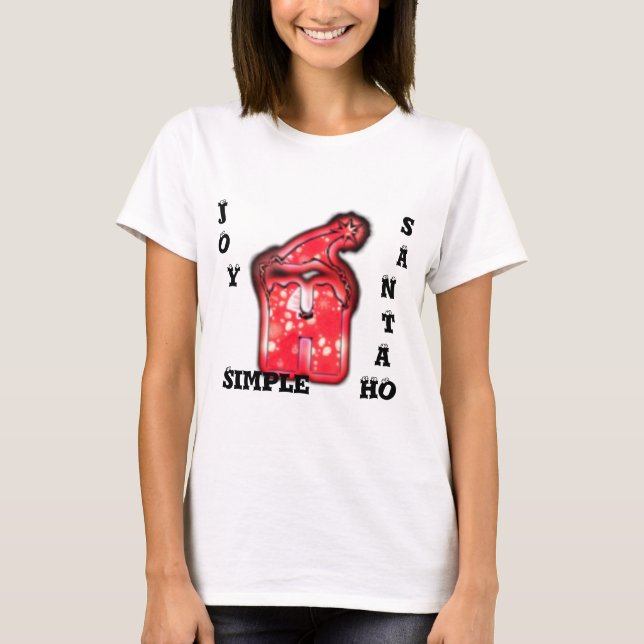 HoHoHo! Ho Ho Ho! Santa Claus HatCustomize Product T-Shirt (Front)
