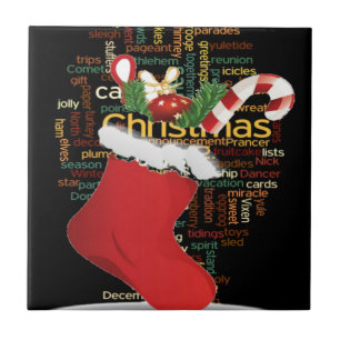 HoHoHo! Merry Christmas GIFTS and a Happy New Year Ceramic Tile