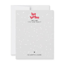 Hohoho Modern Christmas Note Card