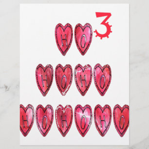 Hohoho! Santa cool hearts text Christmas love desi