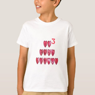 Hohoho! Santa cool hearts text Christmas love desi T-Shirt