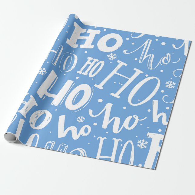 "HoHoHo" Wrapping Paper (Unrolled)