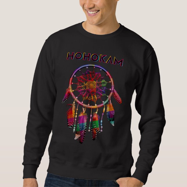 Hohokam Native American Indian Colourful Dreamcatc Sweatshirt (Front)