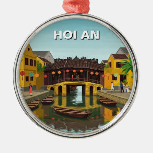 Hoi An Vietnam Japanese Covered Bridge Travel Metal Ornament