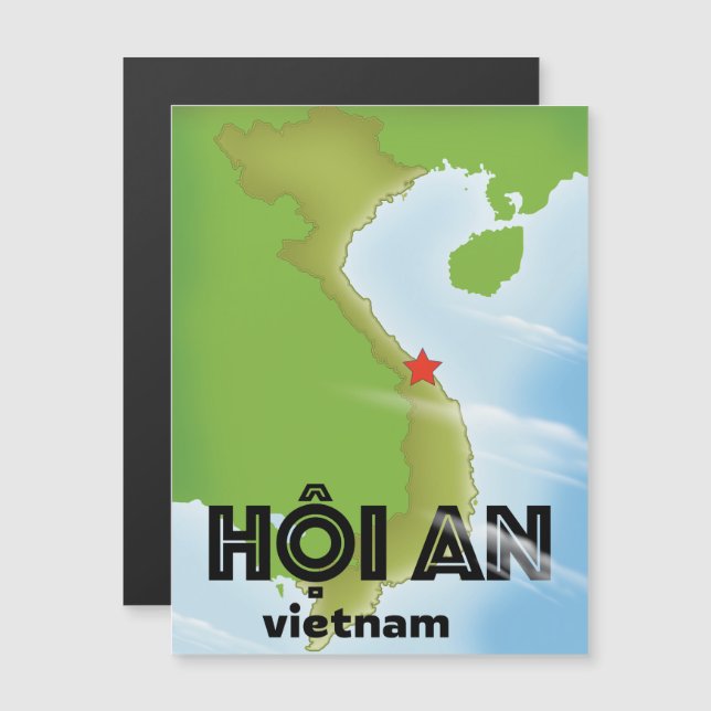 Hoi An Vietnam travel poster art print (Front/Back)