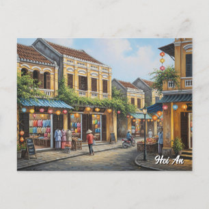 Hoi An Vietnam Vintage Travel Postcard
