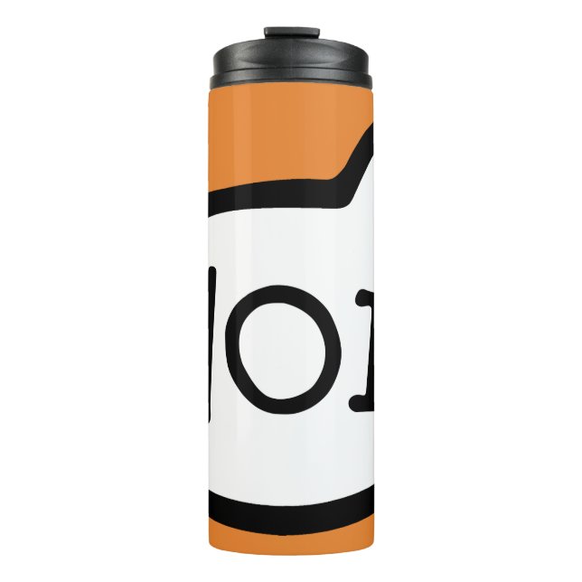 HOI! Dutch For Hello, Greeting, Hi, Speech Bubble Thermal Tumbler (Front)