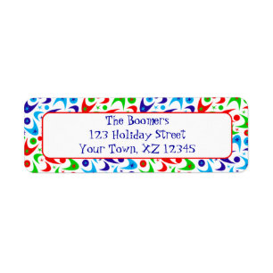 Hoilday Boomerangs Return Address Label