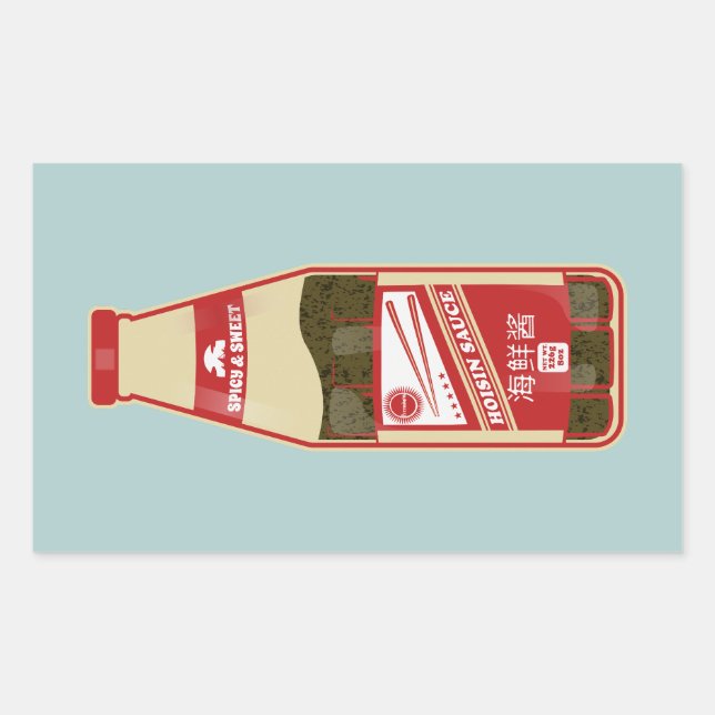 Hoisin Sauce Cantonese Food Rectangular Sticker (Front)