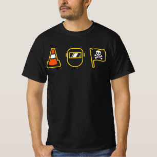 Hoist The Cone Vintage Pirate Construction T-Shirt
