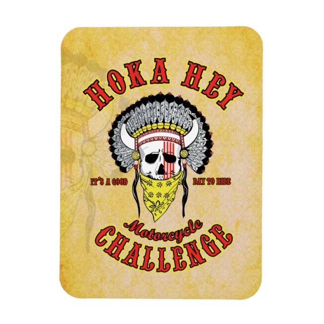Hoka Hey Challenge Magnet (Vertical)